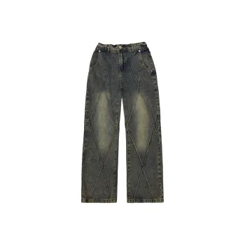 ELCORO Jeans Unisex Vintage Blue