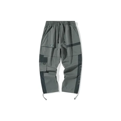 LAMLICKA Knitted Sweatpants Unisex Gray