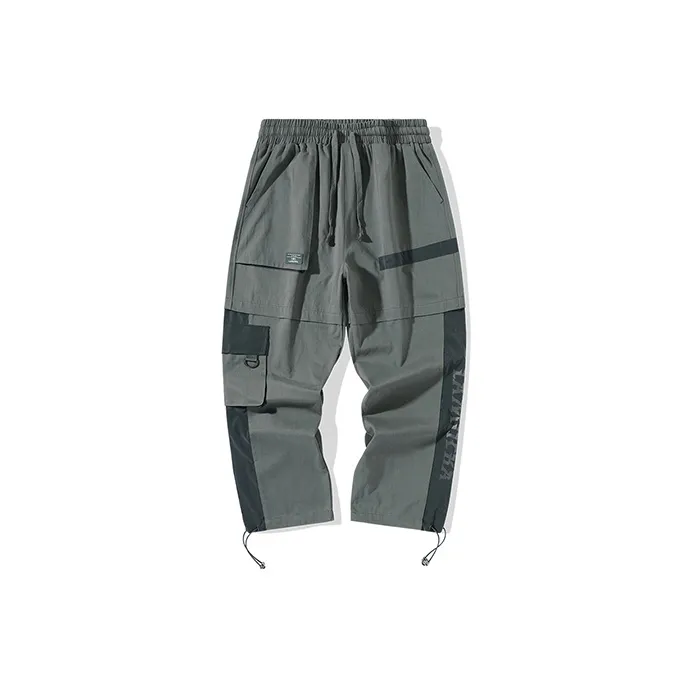 LAMLICKA Knitted Sweatpants Unisex Gray-0