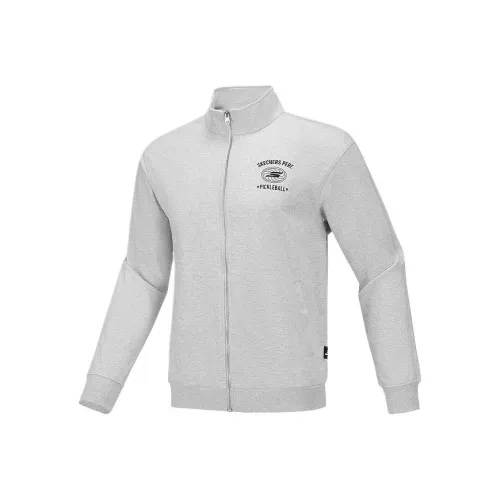 Skechers Basic Sports Series Jackets Coats Men's Fine Textured Ash Gray