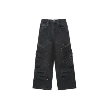 XVESSEL Jeans Unisex Black