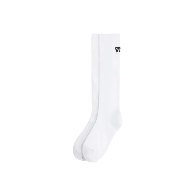 H&M Knee High Socks Women's 2 Pack White-0