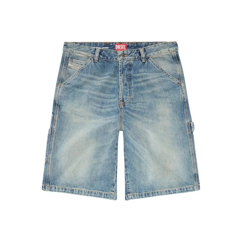 DIESEL D Livery Denim Shorts-0