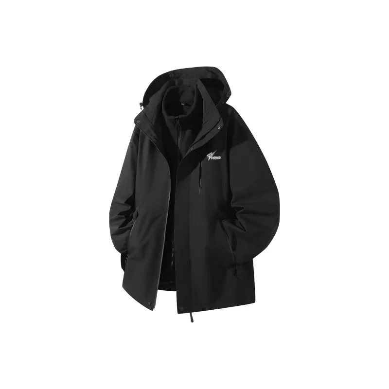 Feiyue Jackets Coats Unisex Glacier White Single Windbreaker Jacket-12