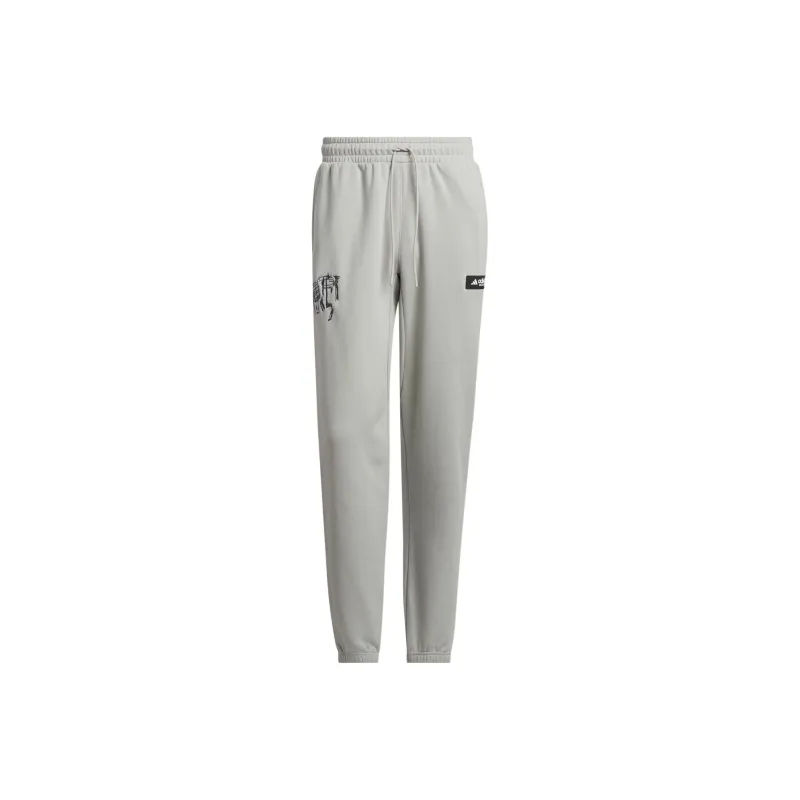 Adidas CNY Knitted Sweatpants Men Metallic Gray-0