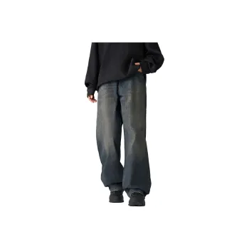 Pimio Jeans Unisex Vintage Blue