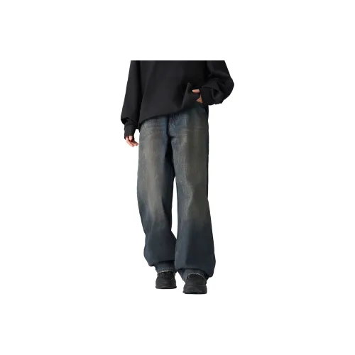 Pimio Jeans Unisex Vintage Blue