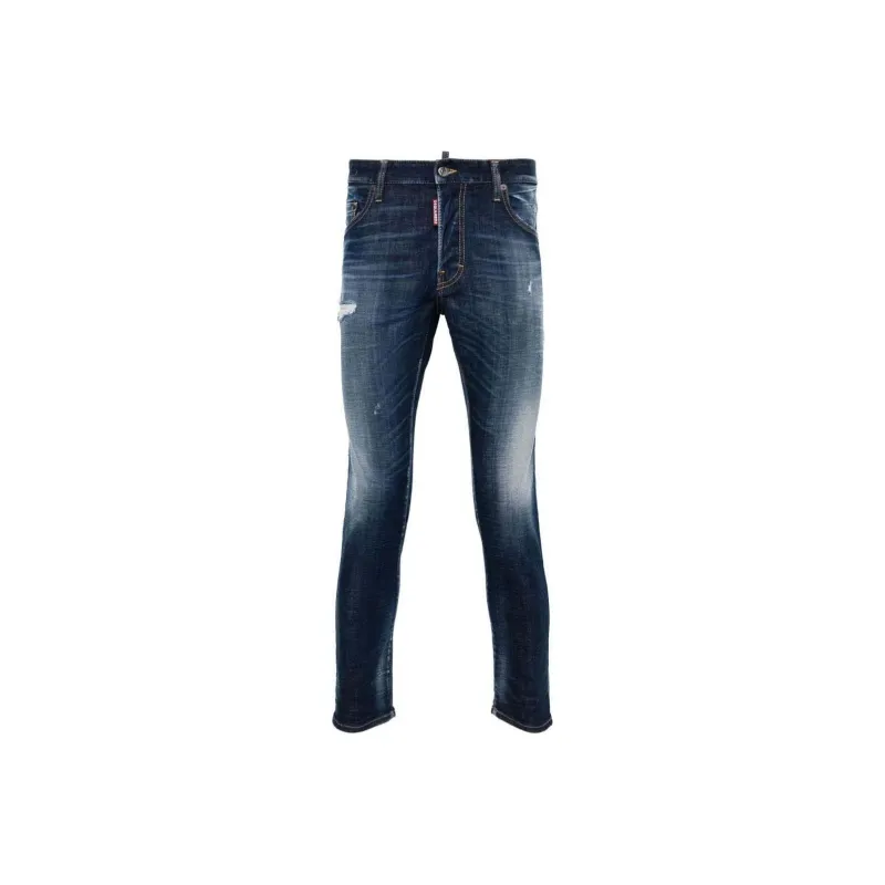 DSQUARED 2 Distressed Logo Tag Jeans-0