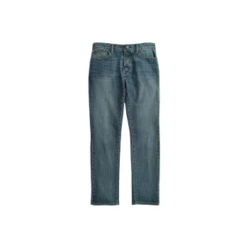 Tommy Hilfiger Straight Fit Jean Bottoms Medium Wash Jeans Men's Blue