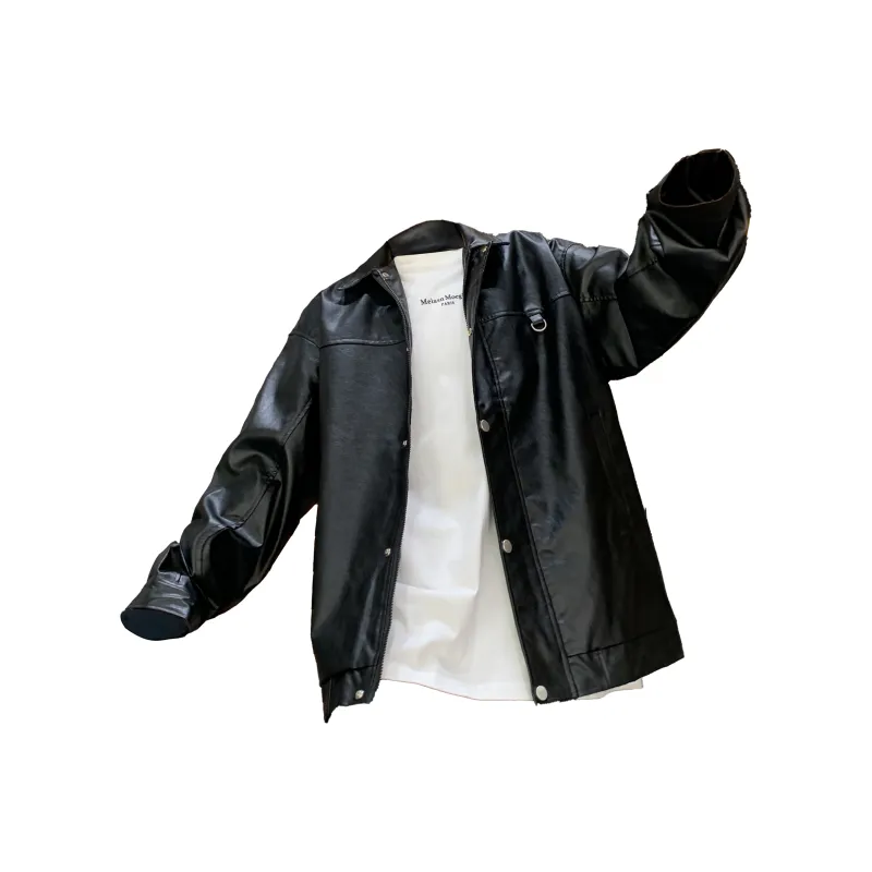 JUNGLE PANDA Leather Jacket Unisex-5