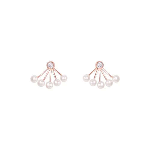 BLINK DAY Zircon Stud Earrings Women's
