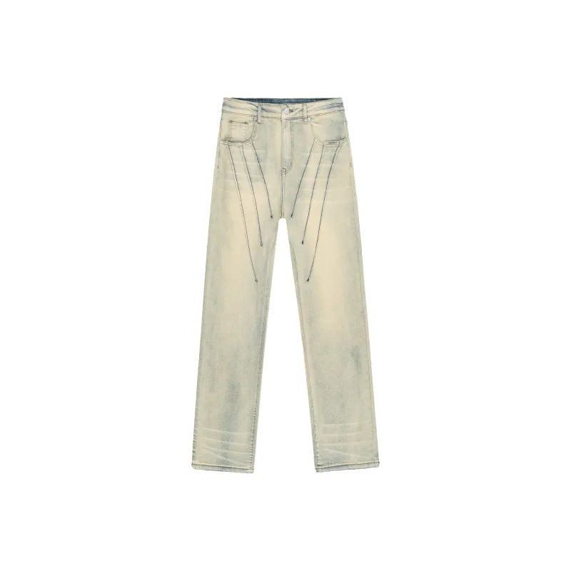 XINYINSU Jeans Unisex Dark Blue-0