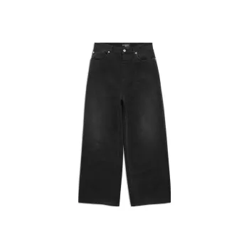 Balenciaga FW23 Jeans Loose Fit Style Men's Black Gray Color