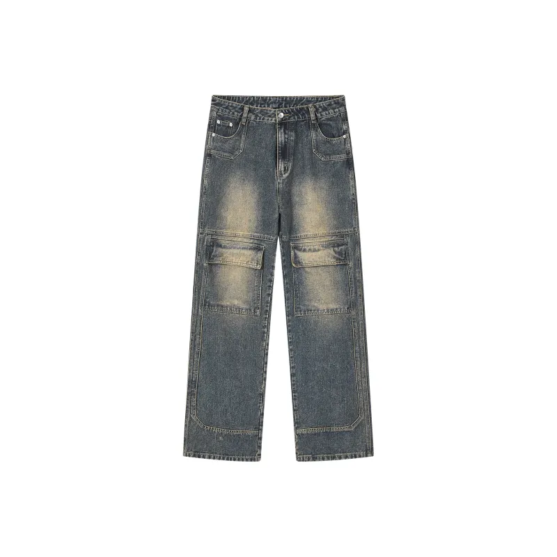 PASET Jeans Unisex Yellow Mud Blue-0