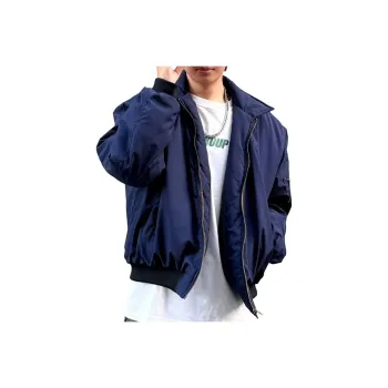 RKVC Jackets Coats Unisex Navy Blue