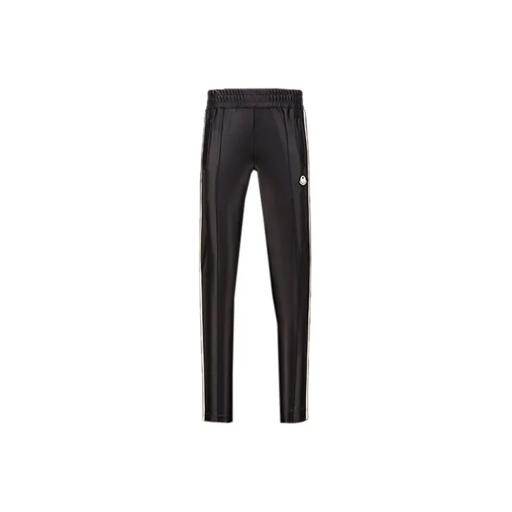 Palm Angels X MONCLER GENIUS Palm Angles Collaboration Collection Knitted Sweatpants Unisex Black-0