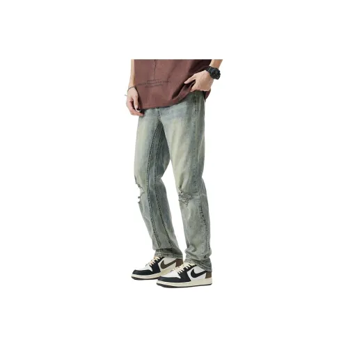 Tonlion Jeans Unisex Vintage Blue
