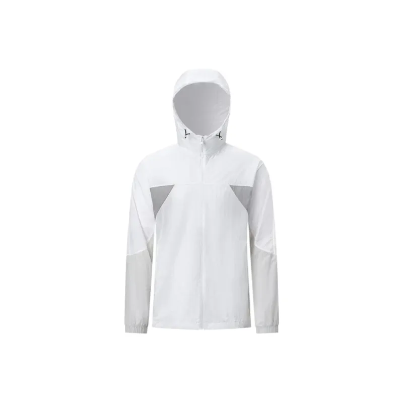 XTEP Trench Coat Men's Pearl White/Cloudy Gray/Earthy Gray-0