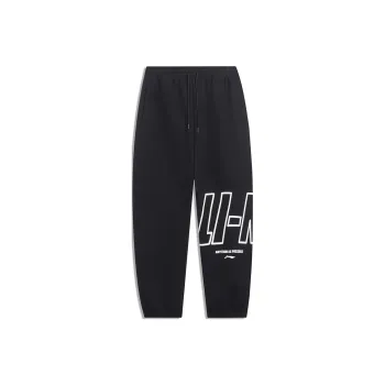 LiNing Sports Life Collection Knitted Sweatpants Men's Black