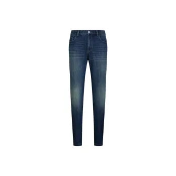 CANUDILO Jeans Men's Plain Blue