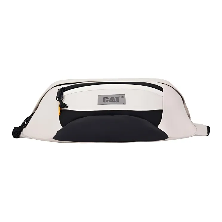 CAT PU Sling Bags, Crossbody Bag, Fanny Pack Unisex Black/Light Khaki/Olive Green-5