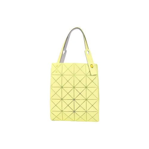 ISSEY MIYAKE CARAT Polyvinyl Chloride Resin Diamond Bag, Tote Bag, Shopping Bag, Handbag Regular Women's Yellow