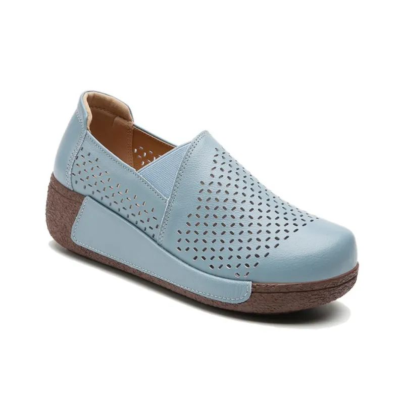 Reivanti Casual Single Shoes 5cm Women's Aqua-1