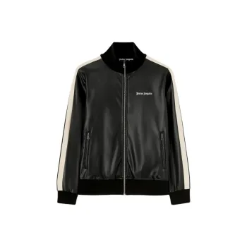 PALM ANGELS Leather Effect Track Jacket