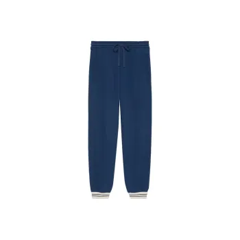 GUCCI Knitted Sports Pants Men's Blue