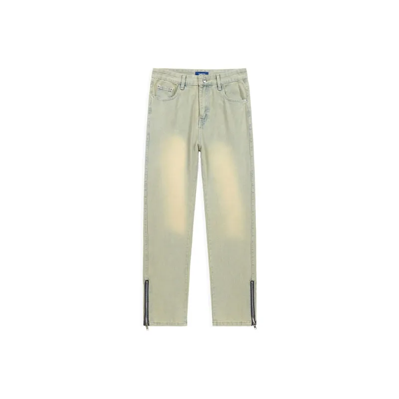 COMOWA Vintage High-street Unisex Jeans-8