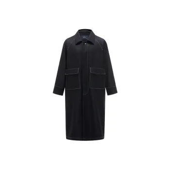 HERBEL Trench Coats Men Black