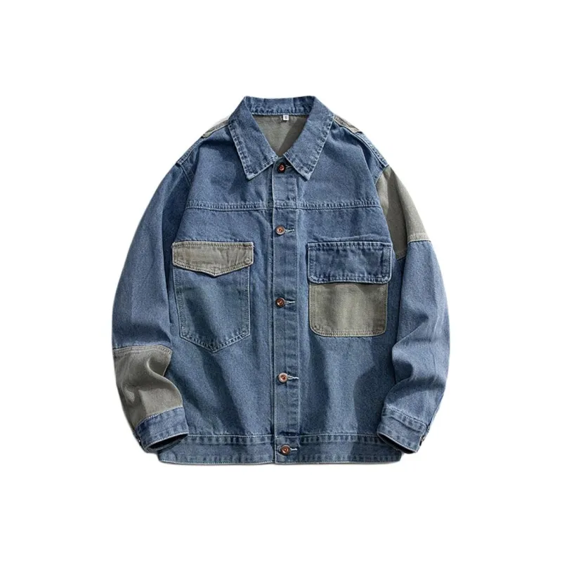 Yalu Jackets Coats Unisex Light Blue-0