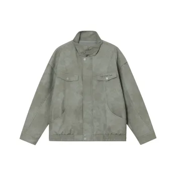 FORNINES Leather Jackets Unisex