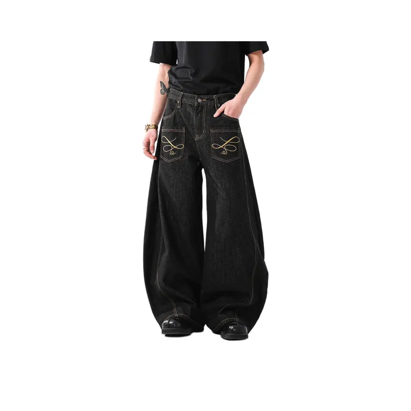 TESTUNG Jeans Unisex Classic Black-5