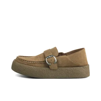 New Korea Loafers Men Apricot, Brown