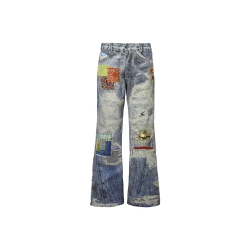 ROCAWEAR Jeans Unisex Washed Denim Blue