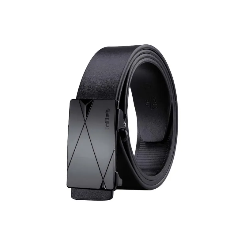 MILLIE'S Cattle Section Leather Two layer Cowhide Leather Belts Men's Width 3.35CM-7