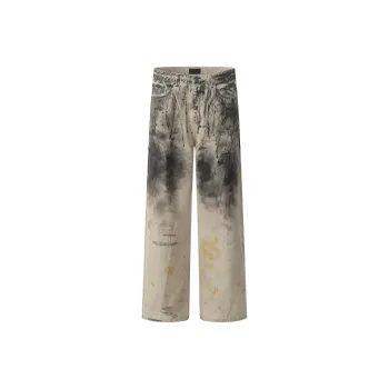GBXM Jeans Unisex Ink Wash Gray