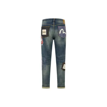 EVISU Jeans Men Denim Blue