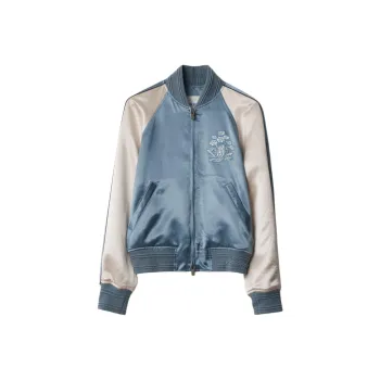 Burberry Daisy embroidered Bomber Jacket
