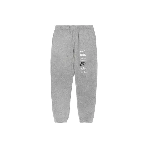 Nike Knitted Sweatpants Men Light Gray