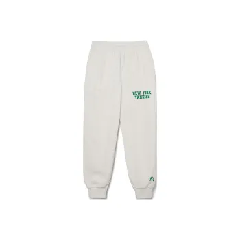 MLB New York Yankees Knitted Sweatpants Unisex Cream