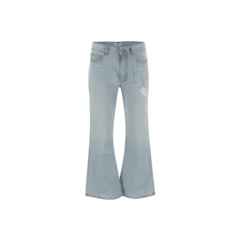 ERL Flared Leg Distressed Jeans