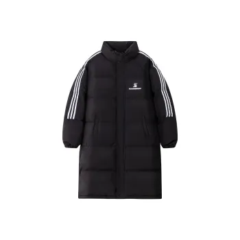 Suamoment White Duck Down Warm Loose Fit Winter Versatile Coat Unisex
