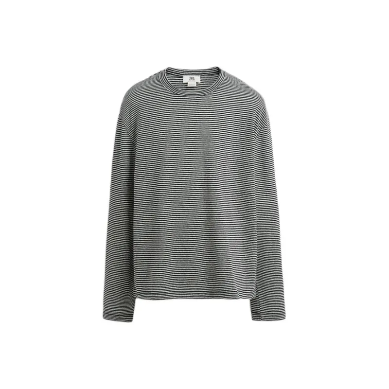 ZARA T Shirts Men White/Black-0