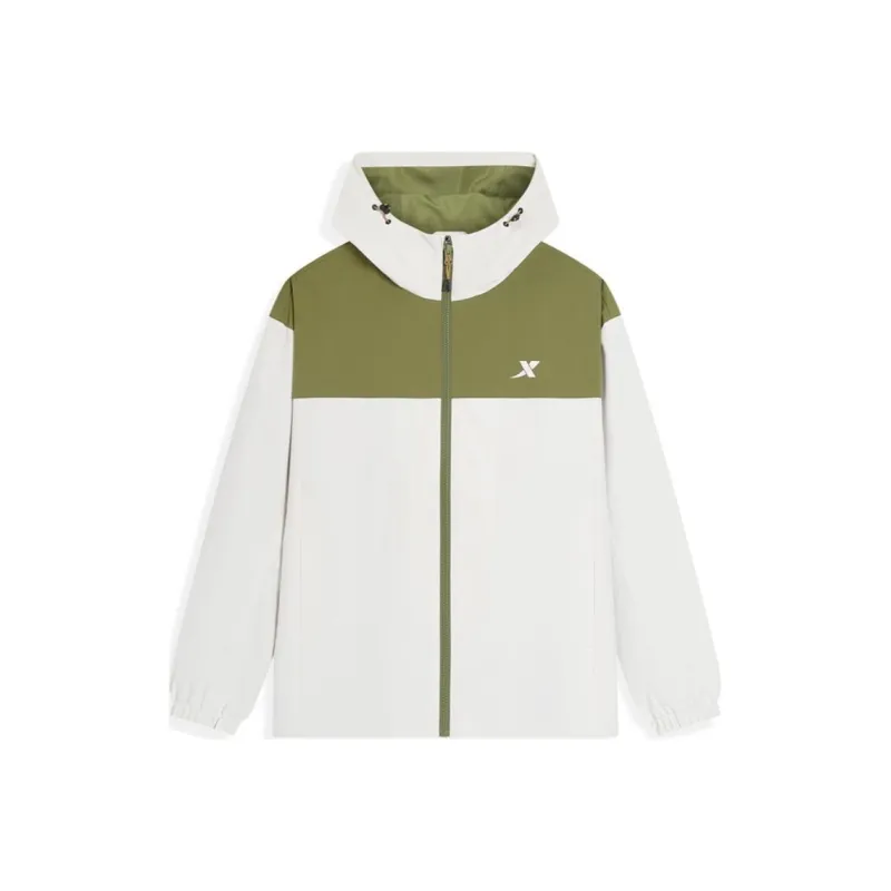 XTEP Variety Training Collection Trench Coat Men's Bright Moon White-0