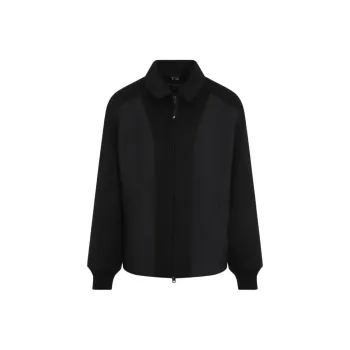 Y 3 Melton Zip Up Jacket