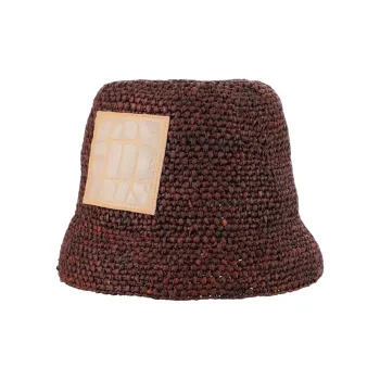 Jacquemus Raffia Bucket Hats Women's Brown