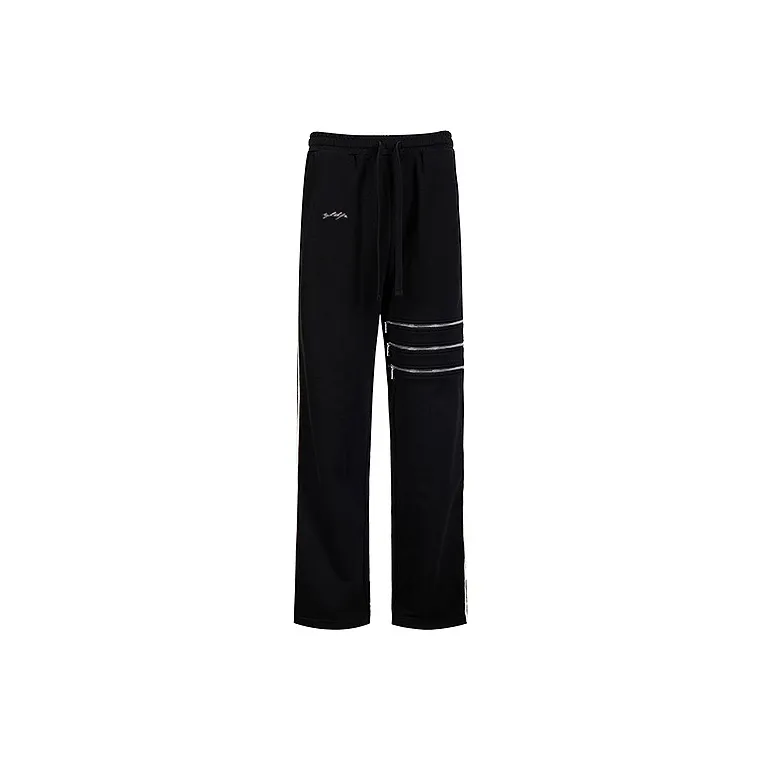 YLDP FW22 Straight Sweatpants Spring, Summer, Fall, And Winter Unisex Black-0