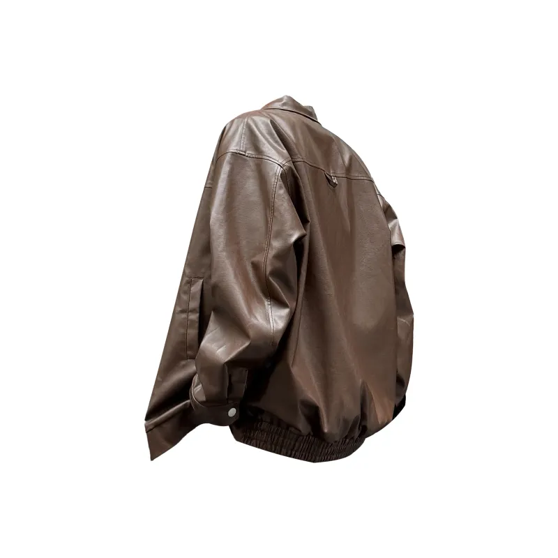JUNGLE PANDA Leather Jacket Unisex-3